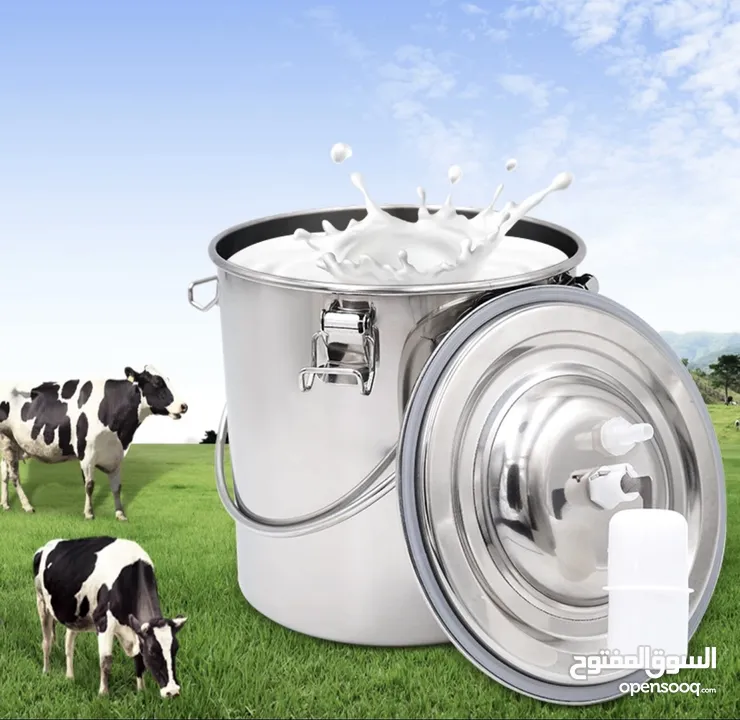 عرض مميز يوجد توصيل مجاني/ حلابات الأبقار الكهربائية سعة الخزان 5 لتر و 10 لتر ستانستيل ذات جودة