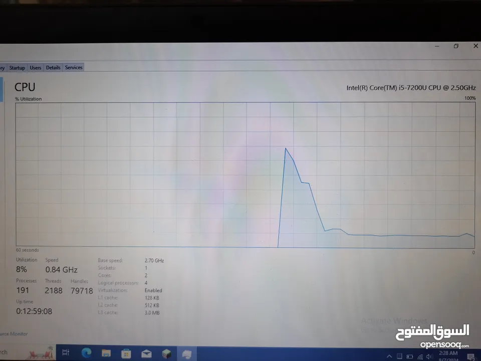 لابتوب ديل سريع مستعمل نظيف مناسب لاعمال المكتب للمدرسة والالعاب الخفيفة