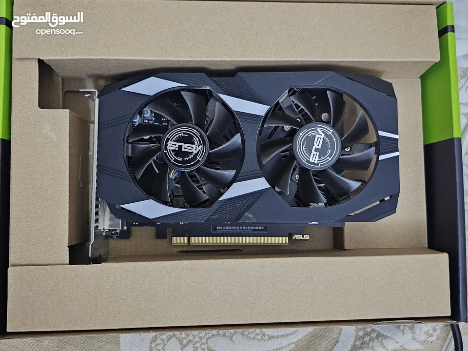 كرت شاشة rtx 3050 6g asus dual  مستخدم مثل الجديد  يجي لو بروفايل مايحتاج منفذ طاقة يرهم لجماعة السس