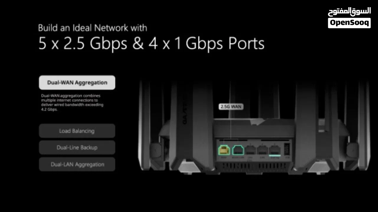 راوتر ألعاب **Wi‐Fi 7**، مدار سحابيًا بسرعة **7200 ميجابت/ثانية**