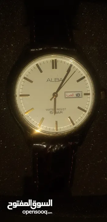 Original Alba Watch Water Resistant - ساعة البا يابانية مضادة للماء