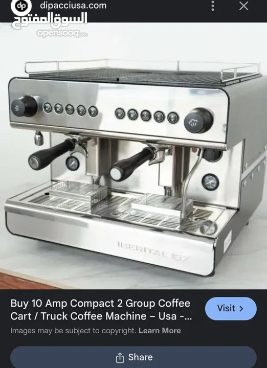 مكينة قهوة شبه جديده