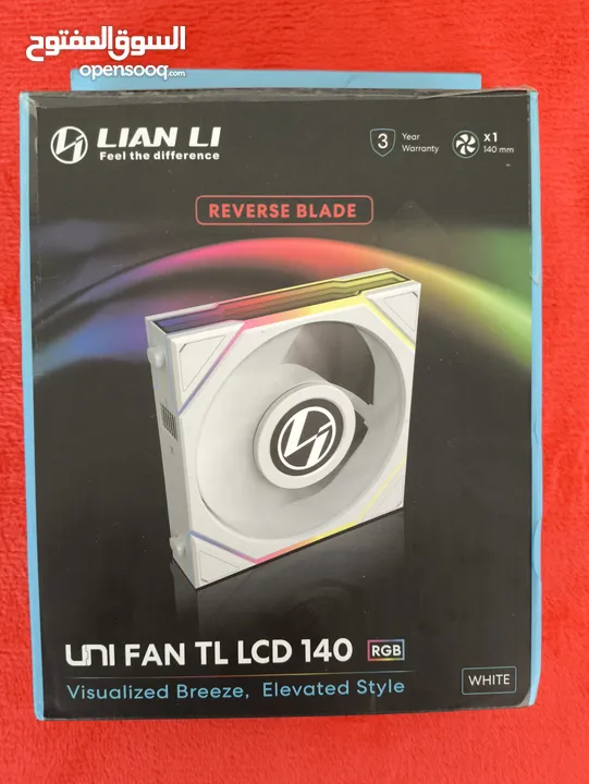 للبيع – مروحة Lian Li Uni Fan TL-LCD 140 RGB مع شاشة LCD!