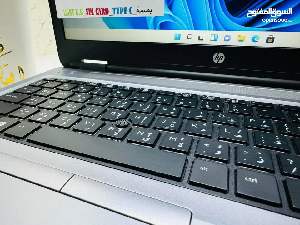 HP 650 G2 CORI5 الجيل السادس بكرت شاشة يدعم العاب برامج تصاميم برامج هندسيه RAM 8 GB SSD 256 VGA AMD