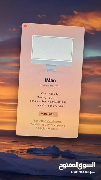 imac 2021 M1 256 ssd