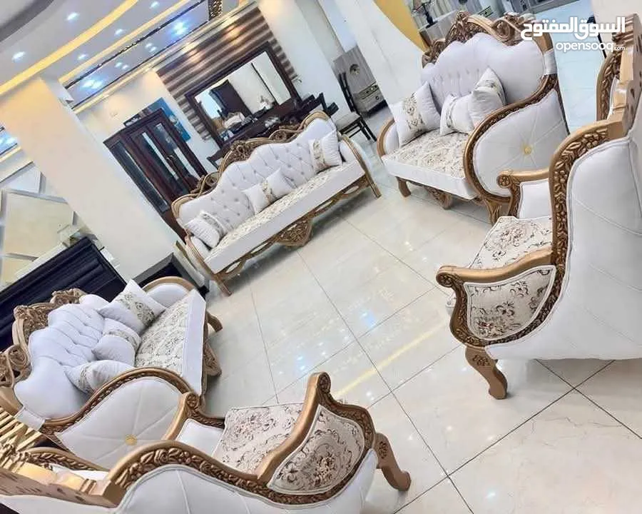 طقم كنب زان مصري بالكامل