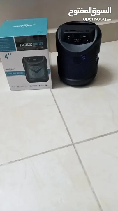 سماعه 4 انش شحن سماعات مكبر صوت مع راديو وبلوتوث و اضائه سماعة سبيكر SPEAKER