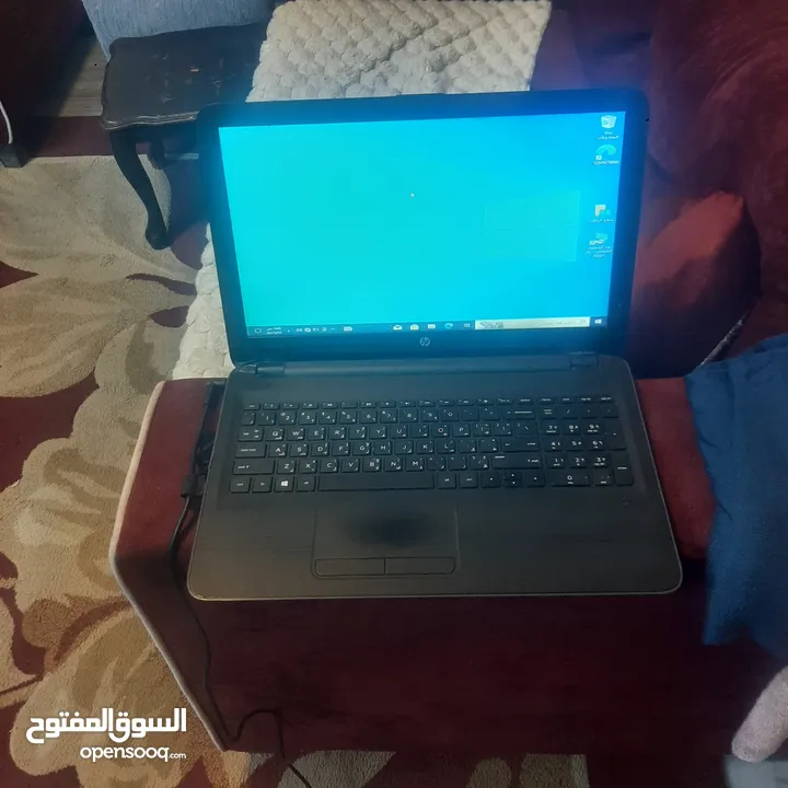 لابتوب hp حجم كبير بدون مشاكل نقرات خفيفة في الإطار شغال فحص i3 جيل خامس مع شاحن فقط رقم تحت