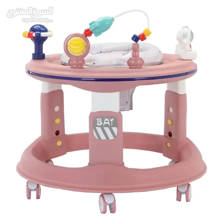 عرض خاص على مشّاية الأطفال الذكية 360 درجة من Island Toys مع اضاءة على الدائرة العلويه للكراجة