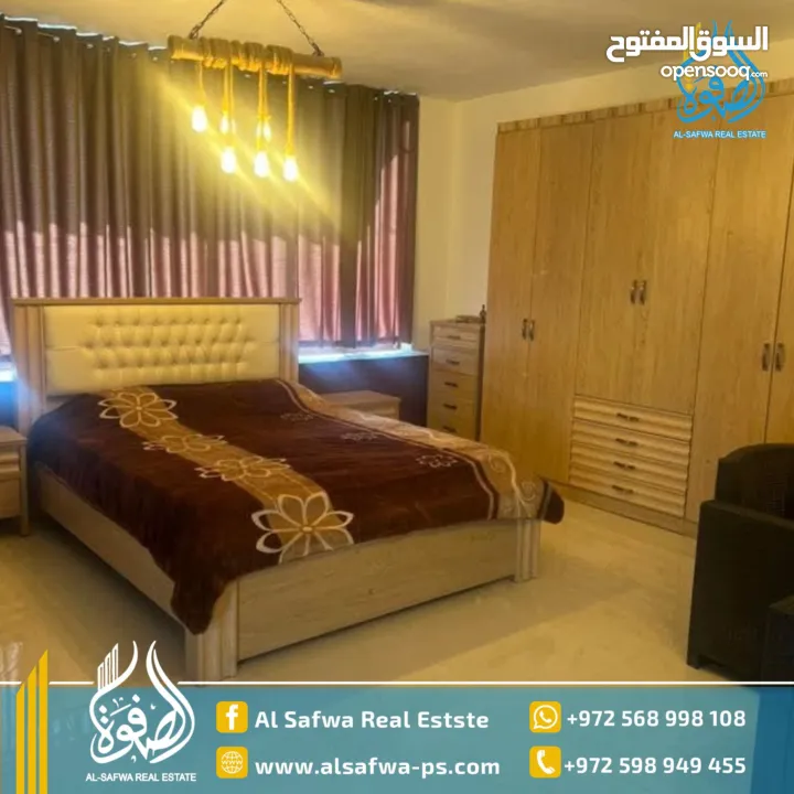 استديو مفروش للايجار ضاحيه الريحان مع اطلاله مميزة