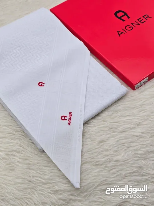 شماغ احمر وابيض جفنشي وكارتير ومونت بلانك جميع الماركات هاي كوالتي مع الملحقات احدث البصمات 2025