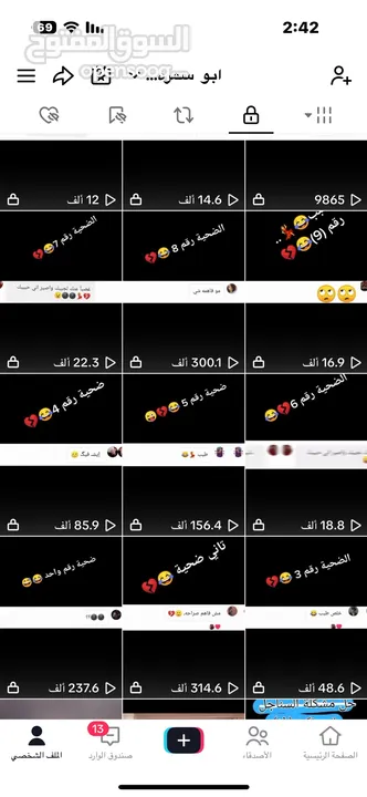 حساب تيك توك مافيه وهمي