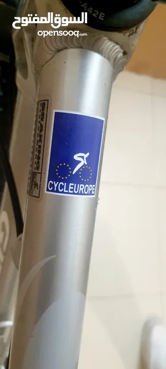 Silver GITAN bike European standard 26 البايك gitan  اوروبي جيتان