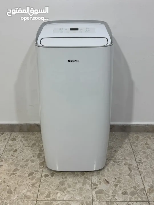 جري مكيف متنقل 1 طن مستعمل شبه جديد مع كل توابعه و ريموت تحكم + تحكم عبر الواي فاي