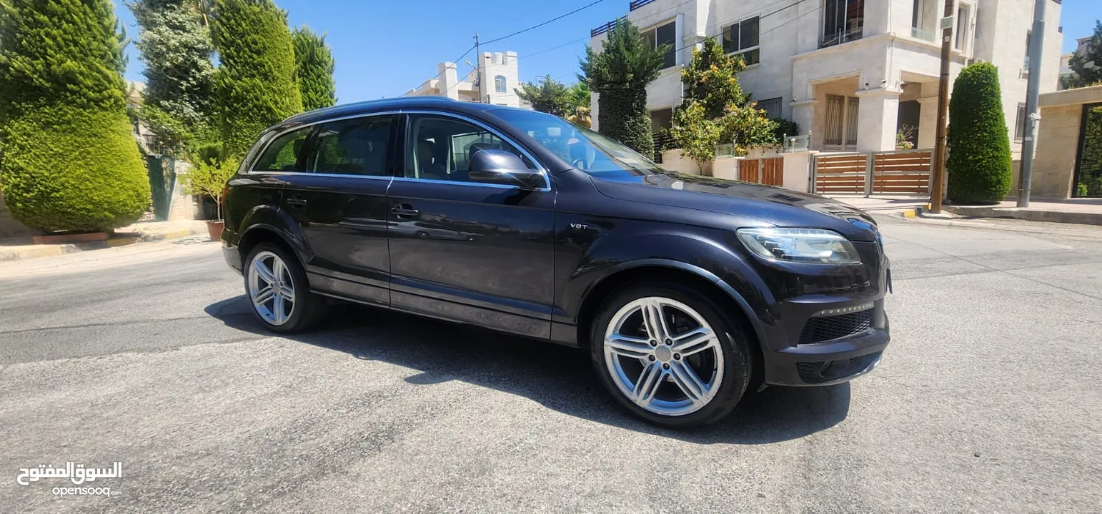 كاش أو اقساط من المالك AUDI Q7 2013 SLINE ممشى قليل 3.0cc سوبر تشارج فل كامل أعلى صنف فحص كامل