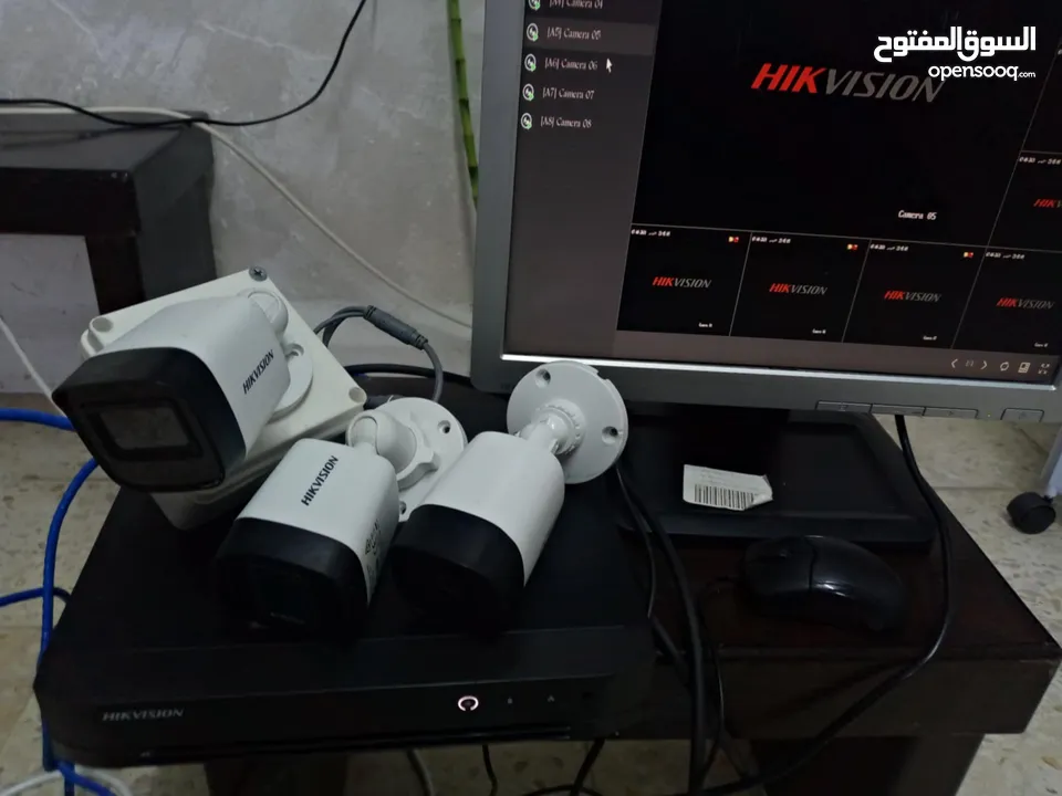 دي في ار مع ثلاث كاميرات مع كمبيوتر كل كاميرا مع سلك السعر 110