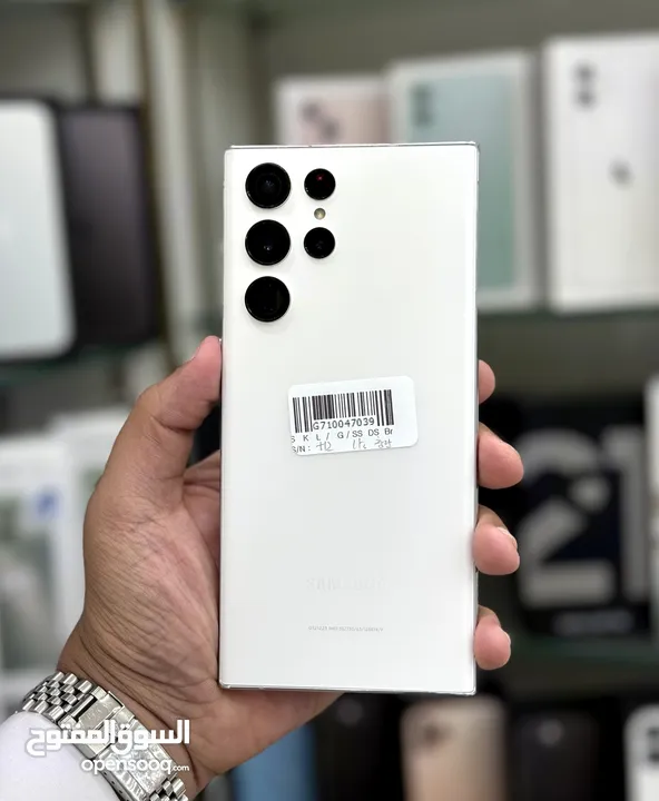 عرض خاص : Samsung S22 ultra 512gb بالذاكرة العملاقة هاتف نظيف جدا بحالة الوكالة مع ضمان و ملحقات
