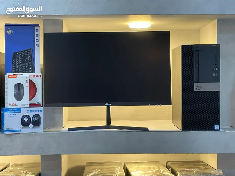 كمبيوترات امريكيه ديل كور اي COER I7 6th RAM16GB شاشات 24 انش جديده بلكرتونه بمواصفات قويه بسعر مغري