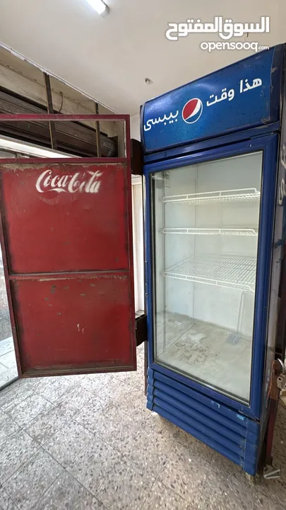 ثلاجة ببسي حجم كبير بحالة ممتازة