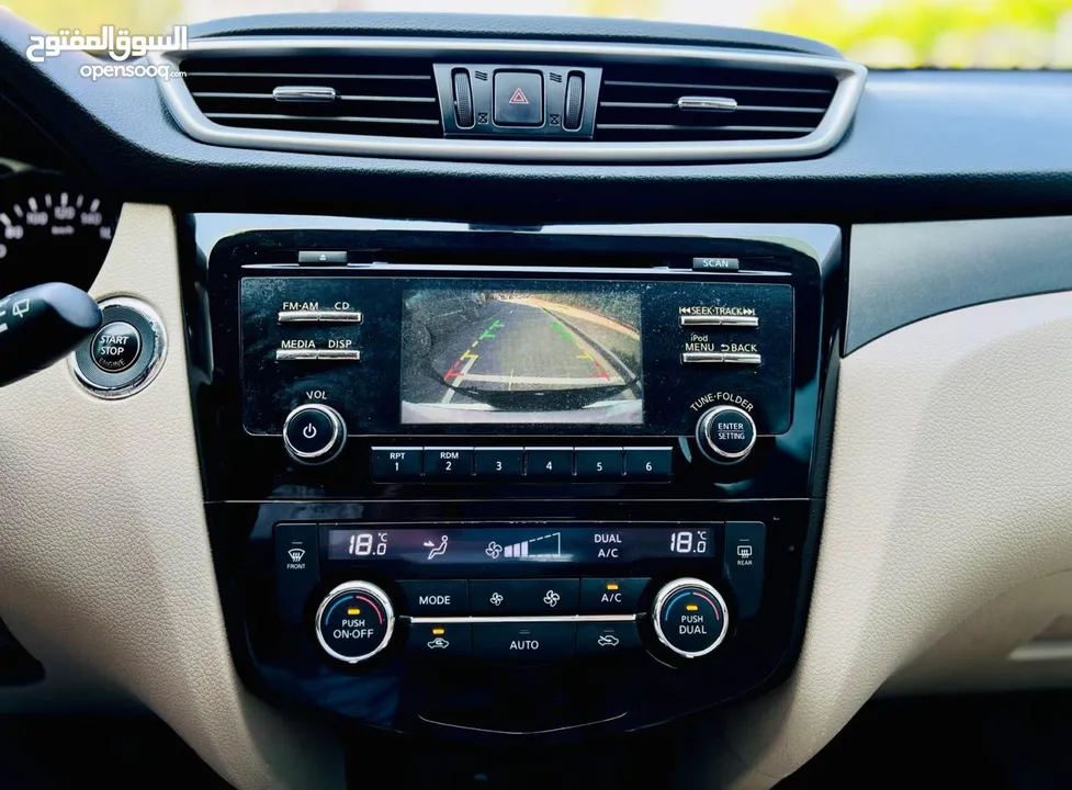 NISSAN XTRAIL 2015 WHITE GCC WITH SUNROOF