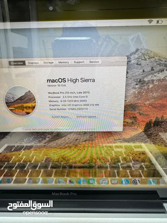 Apple 1278  MacBook pro  13 inch core i5  Ram 8GB / 256 SSD