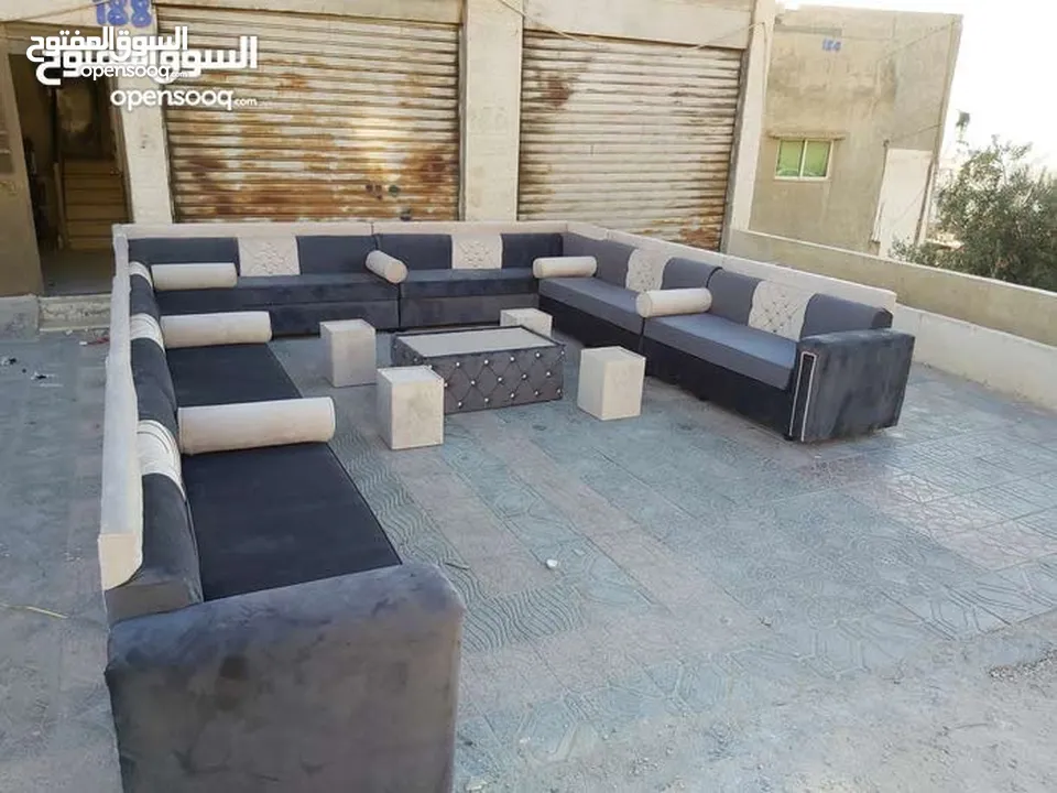 آحدث الموديلات على جلسات الخليجية 14 مقعد مع طقم طربيزاط ومراكي