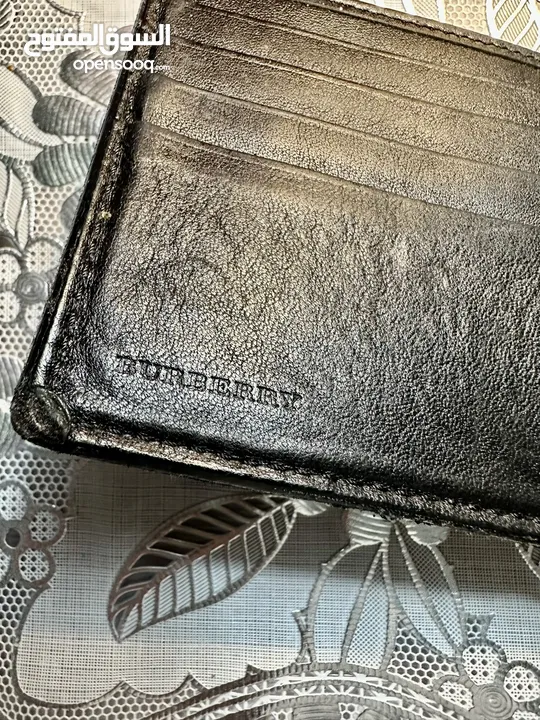 محفظة BURBERRY أصلي جلد طبيعي