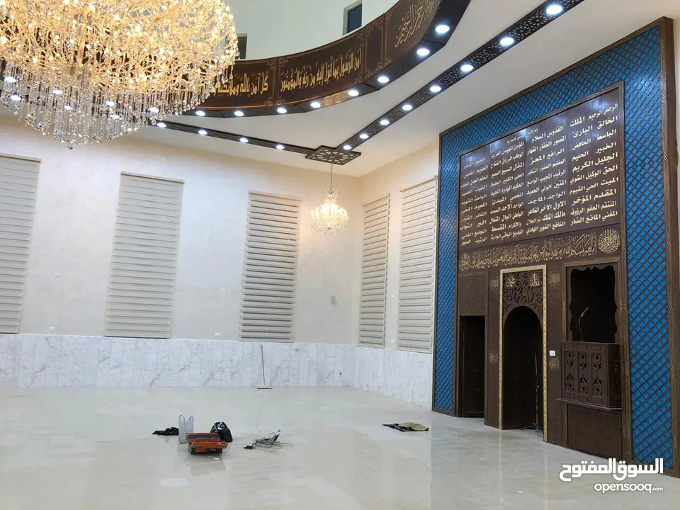 تنفيذ جميع انواع ديكور ستائر جسور الواح عزل حبصن بورد
