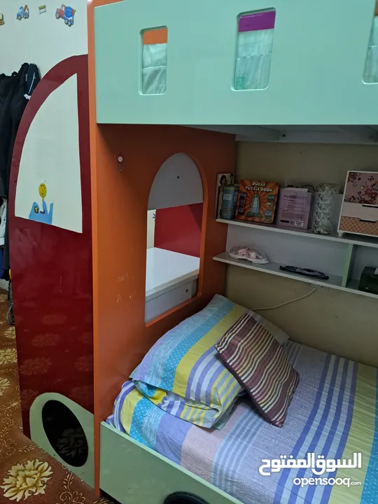 BUNK BED with Study Table in New condition