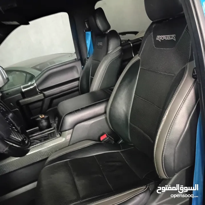فورد رابتر أصلي للبيع للجادين فقط بسعر مناسب  F150  2018 أزرق جنط بي دلك فل بنوراما