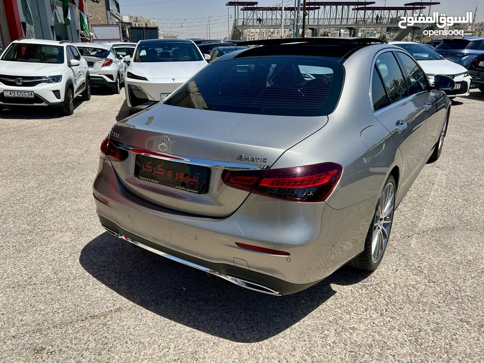 مرسيدس E350 AMG ذهبي 2022 اعلى مواصفات بحالة الزيرو مميزة جدا جمرك جديد