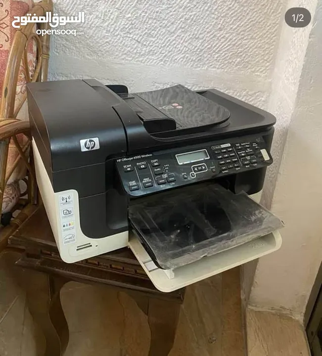 طابعه hp نارية اصلیة متعددة الاستخدامات جديدة بدون کرتونة hp officjet 6500 wireless