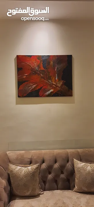 لوحة فنية كانفس مرسومه باليد
