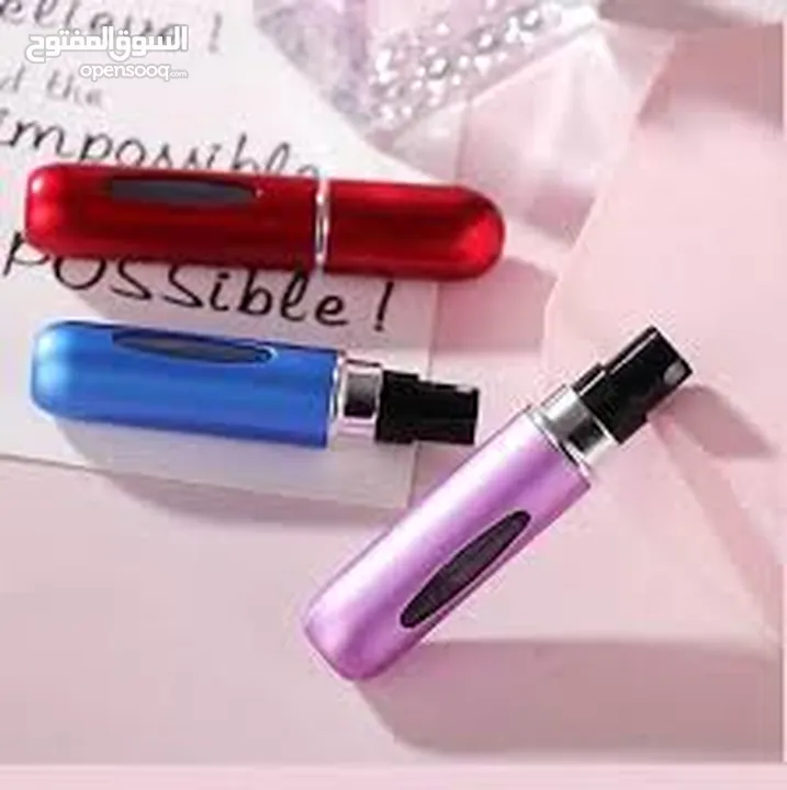 عبوات عطور صغيره تعبئ من زجاجة عطر  بكل سهوله لوضعها بالسياره او الحقيبه دون اخذ زجاحه العطر الكببره