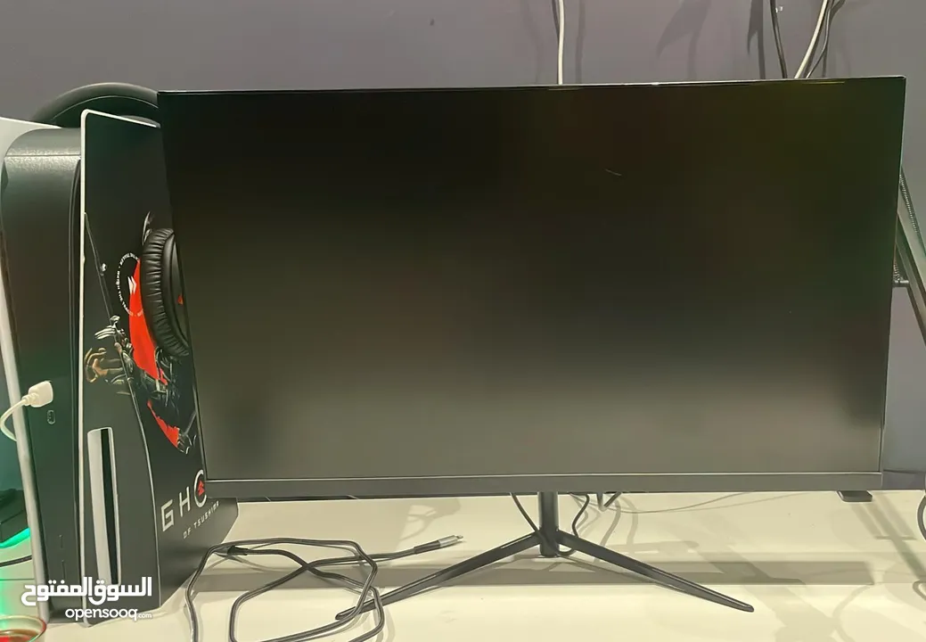 شاشه 165hz 24inch نضيفه شبة جديده