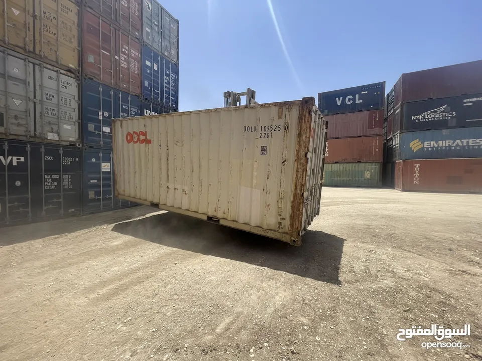 حاويات(‏container)20 +40 قدم للبيع مجمرك  وغير مجمرك و عالي وستاندر وحاويات مبردة ******************