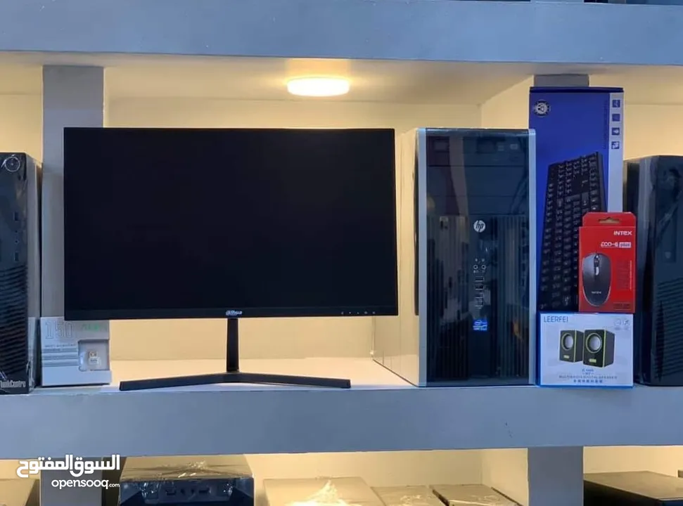 كمبيوترات امريكيه COER I5 RAM 8GB مع شاشات جديده بلكرتونه 24انش