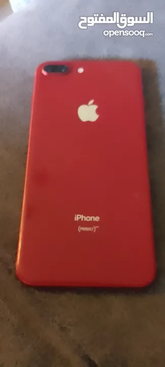 Iphone 8 plus احمر جديد استعمال بسيط