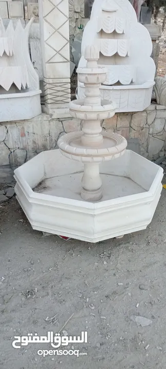 نوافير وشلالات وباربيكو وجميع انواع ديكورات الحجر الطبيعي  العنوان الزرقاء الجديده