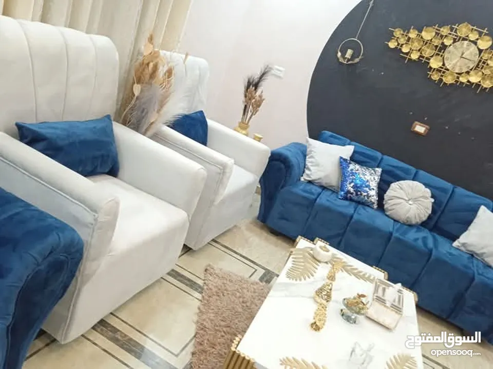 طقم كنب بلون شرحات 7 مقاعد عرض بسعر الجملة