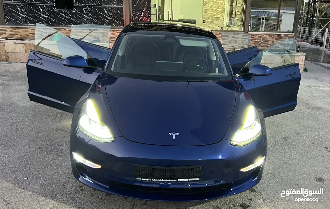 Tesla 3 (Zero) long range dual  اقساط دفعة اولى 15الف واقساط من راسي لراسك motors autscore A