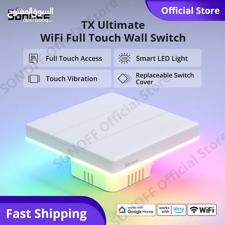 SONOFF T5 WiFi Smart Touch Wall Switch Voice Remote Control via Alexa Google Home