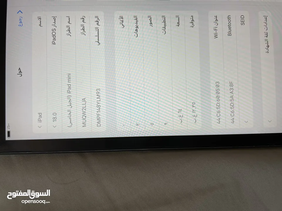 آيباد mini 5