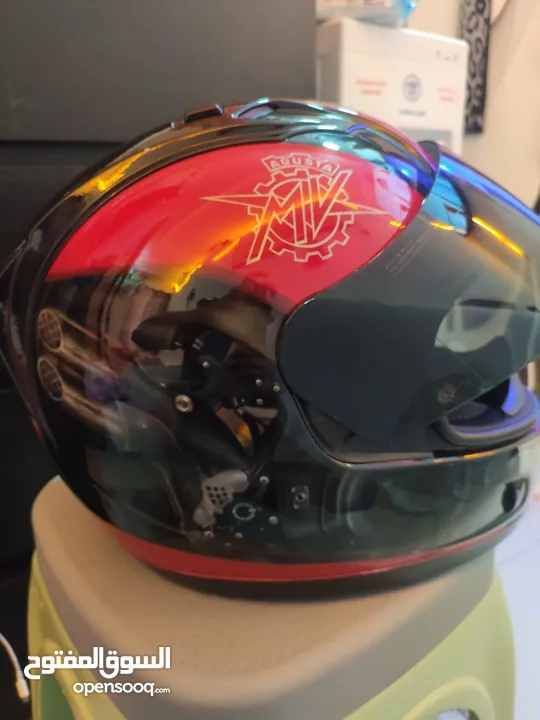 FOR SALE: CARDO PACKTALK BLACK Special Edition Intercom and HELMET MV AGUSTA RED