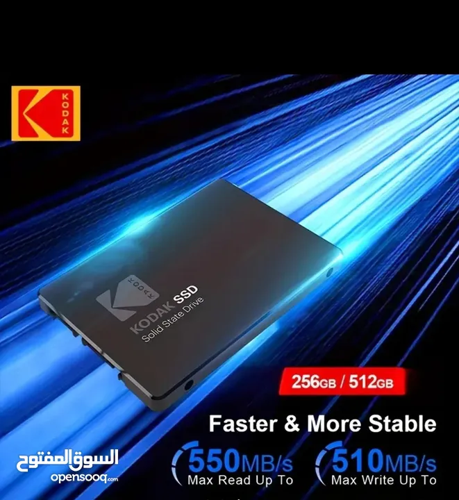 هاردسك  256 GB ssd سرع جهازك عشر اضعاف لاجهزة اللاب توب والكمبيوتر المكتبي والبلايستشن وشوف الفرق