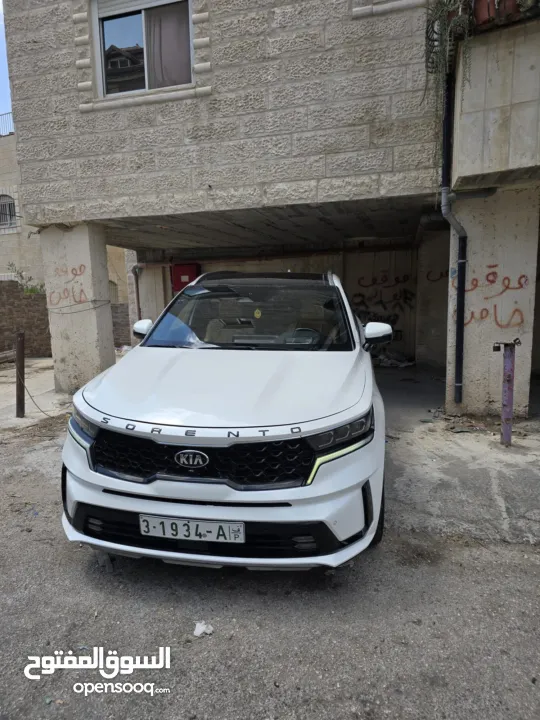 كيا سورينتو فل الفل اضافات 7 ركاب لون ابيض