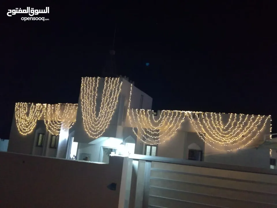 Wedding house decoration light rental إيجار إنارة زينة لبيوت الأعراس