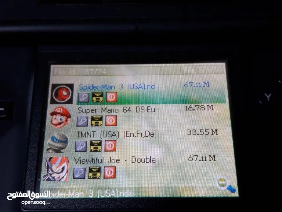 اجهزة محمولة ناينتدو Nintendo DS معدلة مع مجموعة العاب رائعة