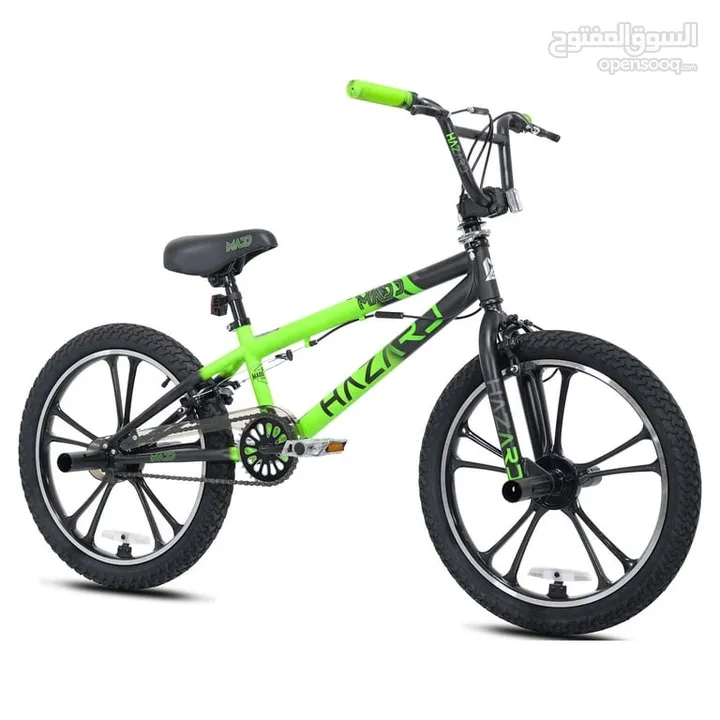 **دراجة BMX للأطفال من Kent Bicycle Maddgear مقاس 20 بوصة مع عجلة Hazard Mag Wheel**