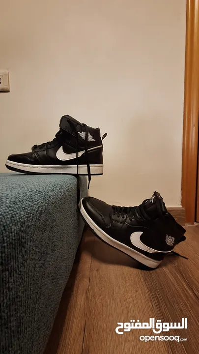 Nike Air jordans black and white